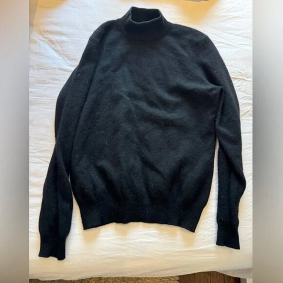 Charter Club cashmere black turtleneck sweater - Picture 5 of 7